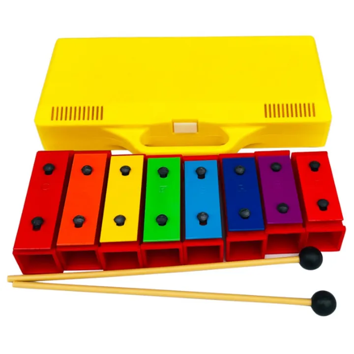 Individual%208%20Notes%20Chromatic%20Xylophone%20Glockenspiel%20Resonator%20Bells%20with%20Yellow%20Case%20-%20Image%203