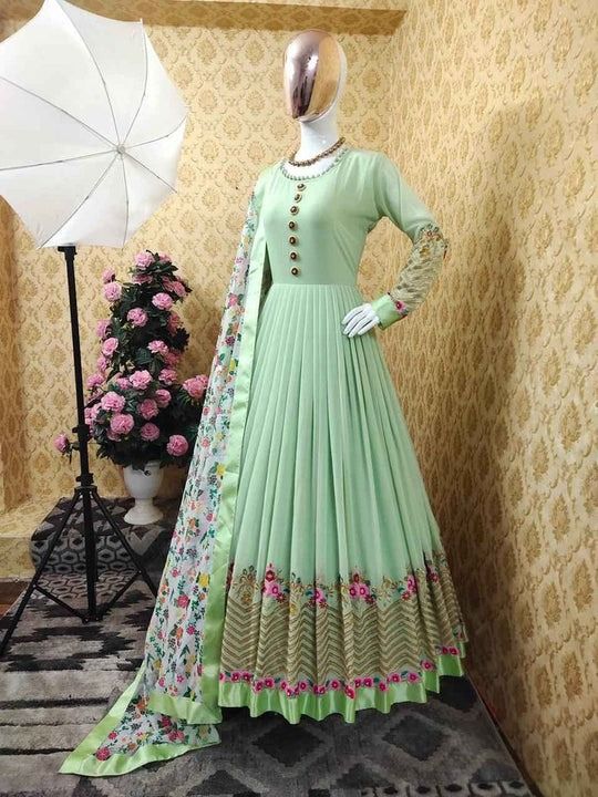 Semi-stitched%20Georgette%20Embroidered%20Party%20Dress-39%20-%20Image%204