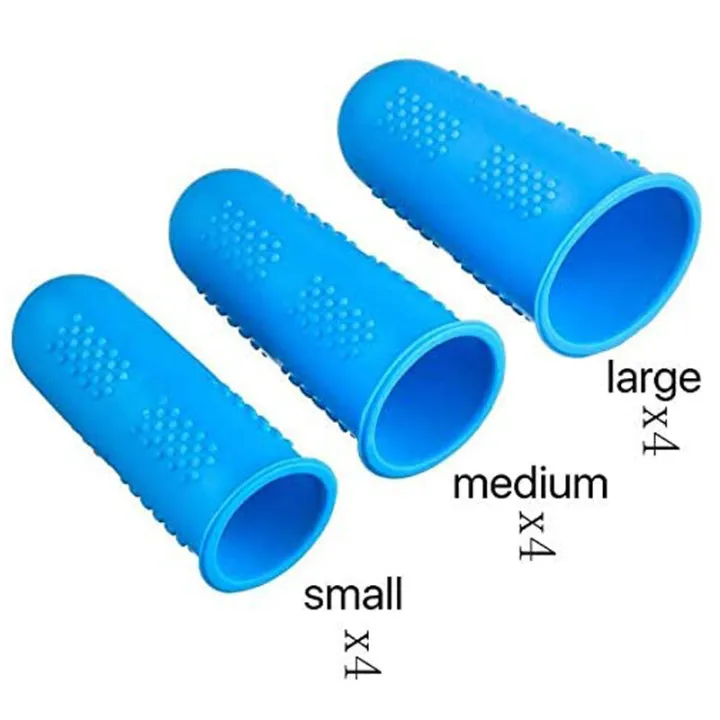12%20Pieces%20Finger%20Cots%20Silicone%20Finger%20Protection%20Covers%20Caps%20Fingertip%20Protectors%20Heat%20Resistant%20Finger%20Sleeves%203%20Sizes%20-%20Image%205