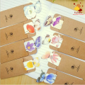 1 Piece or 3 Pieces Classic Butterfly Paper Bookmarks For Books Markers Holder Clip for book Creative Gift Stationery. 
