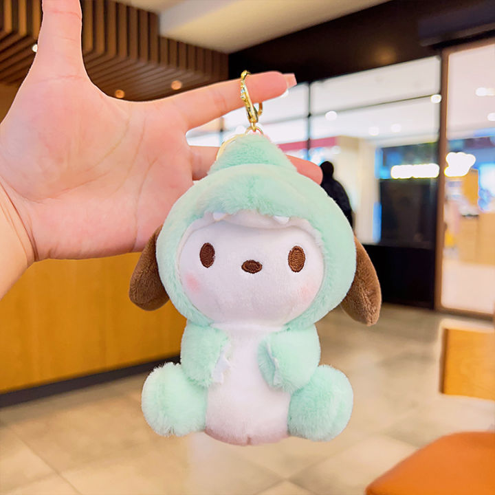 Cute Sanrio Plush Toys Cute Kuromi Melody Plushie Keychain Home Decor Stuffed Pp Cotton Doll Sanrio Accessories for Girl