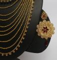 Gold Plated Jewellery Set for Women  Indian Lohor City Gold. 