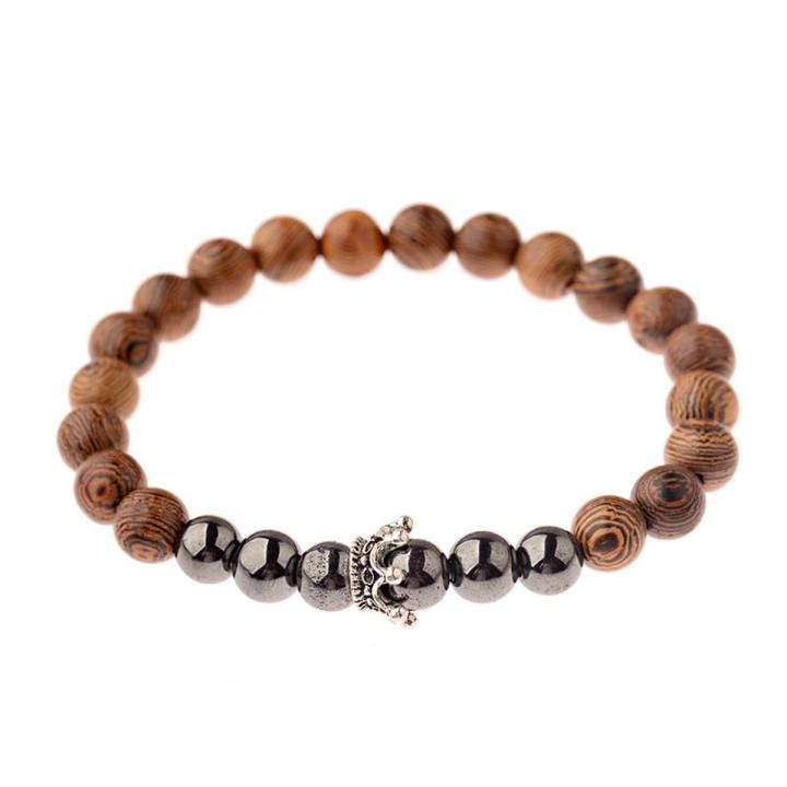 Zen Dear Unisex Natural Yew Wood Mala Prayer Bracelet - 19cm Perimeter, 20mm Beads, Buddhist Meditation Beads