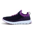 Power Purple and Black Mesh Sporty Sneaker for Women.