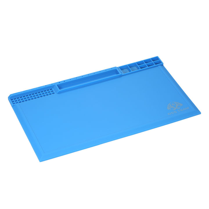 KOGEEK%20380*210mm%20Heat%20Insulation%20Silicone%20Pad%20for%20BGA%20Soldering%20Repairing%20Solder%20Station%20Mat%20High%20Temperature%20Maintenance%20Platform%20with%20Screw%20Notches%20-%20Image%202