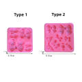 1Pcs Cute Knot Bow Mold Soft Silicone Fondant Candy Resin Art Mould Cake Decoration Pastry Kitchen Baking Accessories Tools.