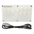 Arcade Game Fighting Rocker Keyboard Fighting Stick Controller Hot Swap Multi Input Modes Mechanical for PS3 for Switch PC. 