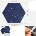 12 Pack Sky Hexagon Acoustic Panels,for Studio Acoustic Treatment. 
