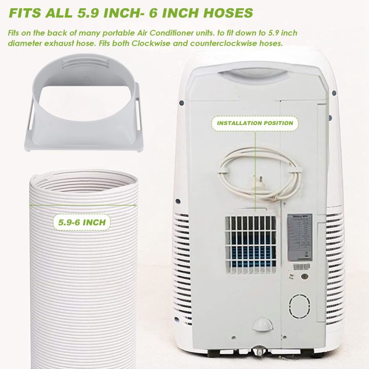 Portable%20Air%20Conditioner%20Exhaust%20Hose%20Coupler%20Window%20Adapter%20A/C%20Unit%20Tube%20Connector%20Parts%20&%20Accessories%20Square%20to%20Round%20-%20Image%207