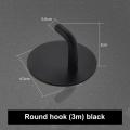 Kitchen Bathroom Accessories Self-Adhesive Wall Hooks Hangers Stainless Steel Hooks Towel Key Umbrella Kitchenware Storage Hook. 
