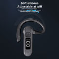 Wireless Bone Conduction Earphones, Voice Control Answering Long Transmission Distance Single Ear Bone Conduction Headset for Sports for Business. 