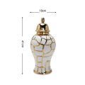 Ceramic Luxury Electroplating General Jar European Flower Vase Crafts Ornaments Porch Soft Decoration Storage Jar Ginger Jar Amour zii. 