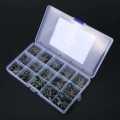 150pcs 100V 15 Value 0.33nF-470nF Polyester Film Capacitors Assortment Kit Box.. 