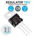 LM7812 L7812CV L7812 7812 12V 1.5A Voltage Regulator IC 3 Pin TO-220 Package Fixed 12V Positive Voltage Regulator IC. 