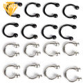 【Pre-order】 10 Pcs Stainless Steel Horseshoe Bar Lip Nose Septum Ear Ring Stud Body Piercing. 