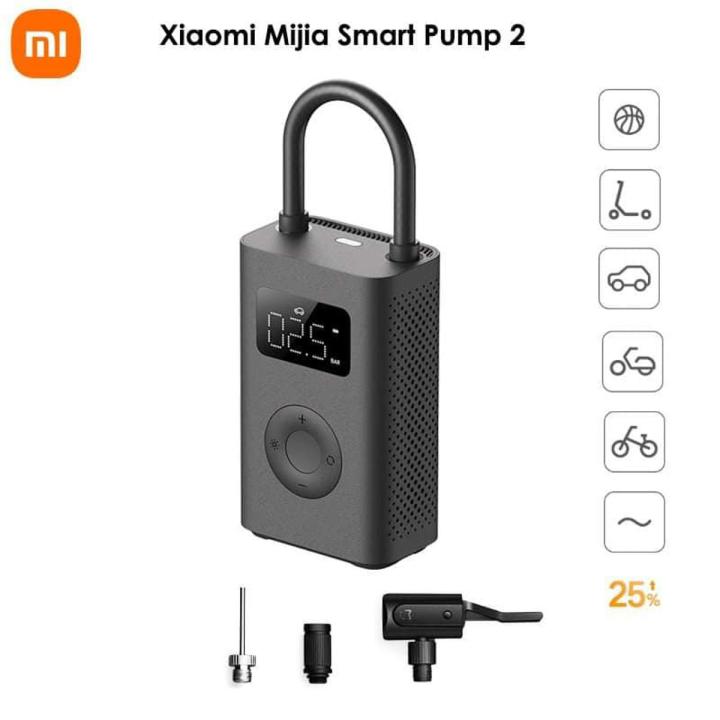 Xiaomi Mijia Air Pump 2 Digital Tire Pressure Detection Built-in Battery Portable Inflator Pump