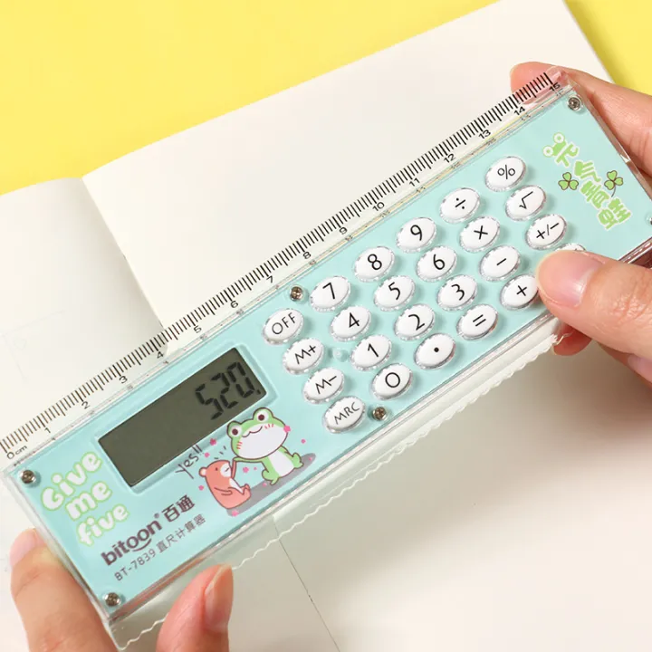 New innovative learning tool ruler & calculator for children to learn math and arithmetic