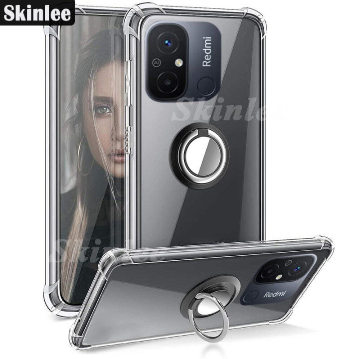 Phone%20Case%20Mi%20Xiaomi12C%20Back%20Cover%20Soft%20Clear%20Shockproof%20Car%20Magnetic%20Holder%20Ring%20Casing%20for%20Redmi%2012C%20Cover%20Cases%20-%20Image%203