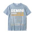 Gemini Facts Zodiac T-Shirt Funny Gemini Birthday Gifts T Shirts Crazy Graphic Men Tees Crazy t shirt for men wuman.