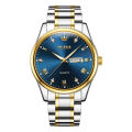 OLEVS 5563 Stainless Steel Quartz Watch For Men And Women. 