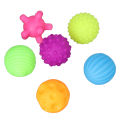 6pcs Baby Textured Ball Set Infant Funny Soft Elastic Multicolor Squeezing Sensory Ball Toy for Home Soft Textured Ball.