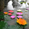 10cm/17cm Artificial Lotus Fake Plant Pond Decor Artificial Water Lily Floating Foam Lotus Home Garden Fish Tank Fake Flower Natuo. 