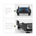 ORICO CPB3 Mobile Adjustable Computer Tower Holder Computer CPU Stand Cart with Braking Lock Wheels Stand For PC Computer Cases. 