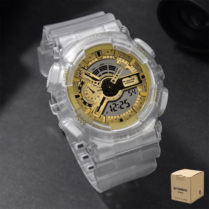 SYNOKE%20Men's%20Watch%20Digital%20Analog%20Dual%20Display%20Multifunction%2050M%20Waterproof%20Sports%20Watch%20-%20Image%202