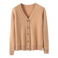 2022 cashmere sweater cardigan women's long sleeved elegant Vintage sweater cashmere knitted spring and autumn coat.