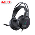 iMICE cross-border wholesale new subwoofer headset and colorful gaming headset USB wired gaming headset. 