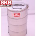 3 Bowl SKB SuS304 food grade stainless steel Lunch Box 3 Bowl.