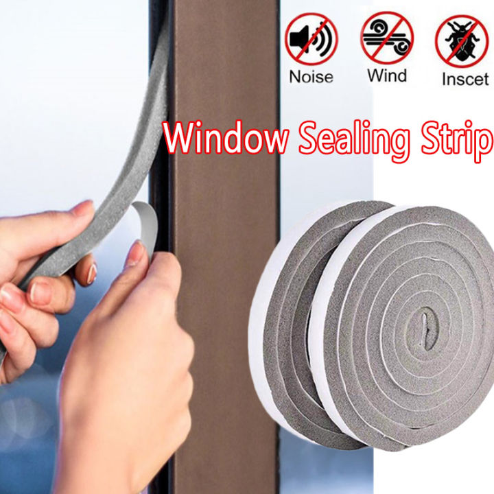 Window Self-Adhesive Sealing Sponge Strip Shockproof Anti-collision Sound-Proof Roll Tape Door Seal Strip Door Gap Bottom Seal