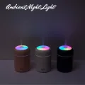Usb Operated Mist Maker Humidifier Aromatherapy Diffuser 300 ml large tank with double lighting.
