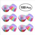 100PCS Muffins Paper Cupcake Wrappers Baking Cake Cups Cases Muffin Boxes DIY Cake Molding. 