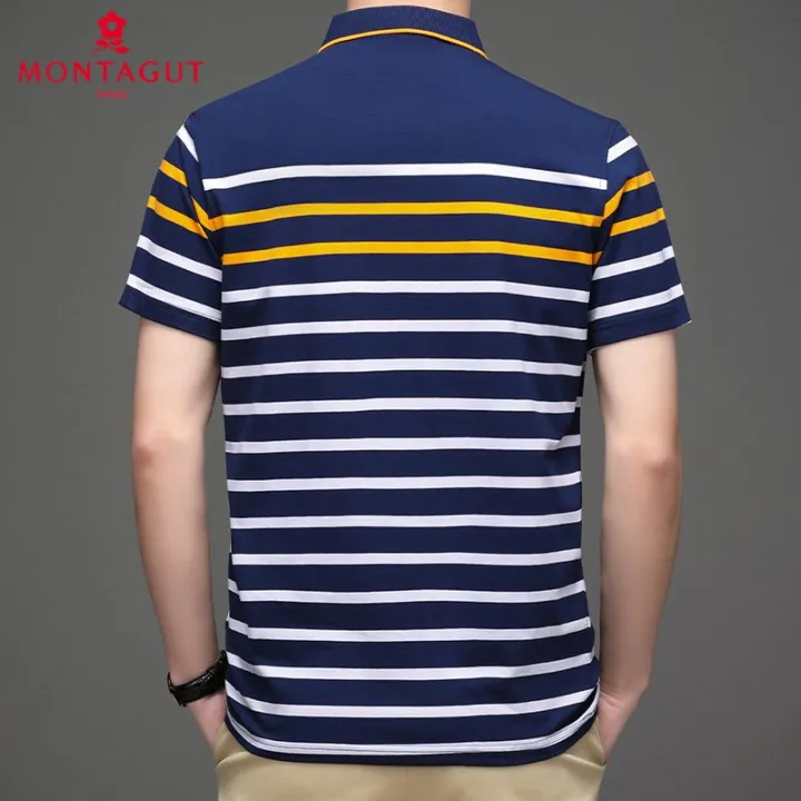 Montagut%20Summer%20Pure%20Cotton%20Dad%20Summer%20Short%20SleeveTCasual%20Thin%20T-shirtpoloShirt%20Men's%20Elbow-Sleeved%20Top%20T-shirt%20Top%20-%20Image%206