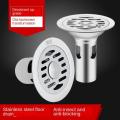Toilet Odor-proof Floor Drain Stainless Steel Circular Washing Machine Dual-purpose Sewer Cover Bathroom Drain Floor Drain. 