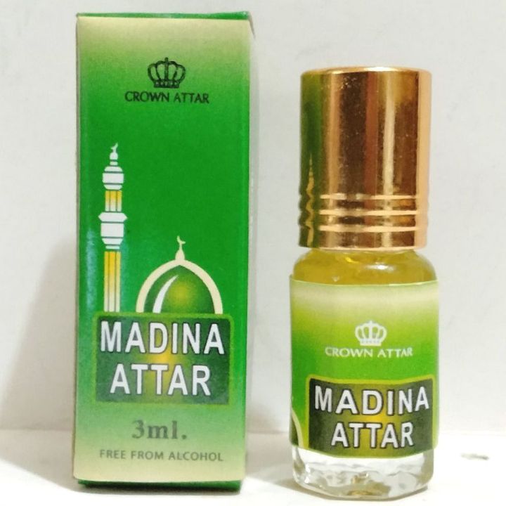 Madina Attar 24 Hours Long-Lasting and Alcohol Free 100% Halal 3ml Ator ...