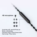 JCALLY Wear-resistant Copper Braided Headphone Earphone Cable with B/C/MMCX Pin. 