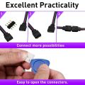 2Set LED Strip Connector 4 Pin 10mm Solderless RGB for SMD -L Shape. 