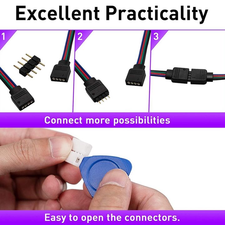 2Set%20LED%20Strip%20Connector%204%20Pin%2010mm%20Solderless%20RGB%20for%20SMD%20-L%20Shape%20-%20Image%204