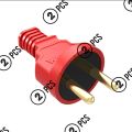 Walton 2 Pin Plug 6A (2Pcs).