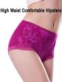 Womens Cotton Lace Net Material Low Rise Floral Design Panty Multi Color.
