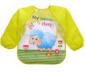 Long Sleeve Waterproof Baby Bibs Cute Cartoon Bear Baby Feeding Bibs Lace Up Design Newborn Toddler Kid Children Eating Aprons.