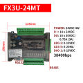 FX3U 24MR 24MT 14 Input 10 Relay Output With RS232 RS485 38400bps Relay Transistor PLC Programmable Logic Controller 6AD 2DA Superman.