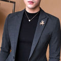 Pegasus mini brooch pin buckle golden for men women outfit accessories. 