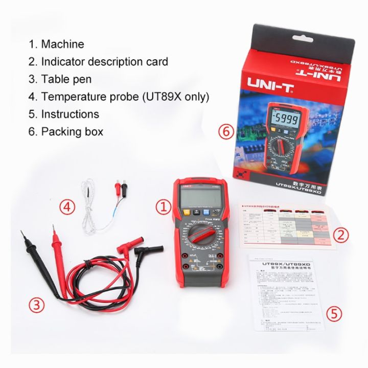 UNI-T%20UT89X%20UT89XD%20Professional%20Digital%20Multimeter%20True%20RMS%20NCV%2020A%20Current%20DC%20Voltmeter%20Capacitance%20Resistance%20Tester%20-%20Image%208