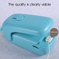 Dual-use Hand Pressure Mini Heating Plastic Packaging Machine USB Charging Sealing Machine Portable Hot Melt Food Sealing Device. 