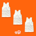 3 Pieces Set White Color Sando t shirt /Tank Top For boys (0-5 years).