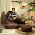 Bean Bag Chair - XXl Jambo - Premium Combo Dark Chocolet.