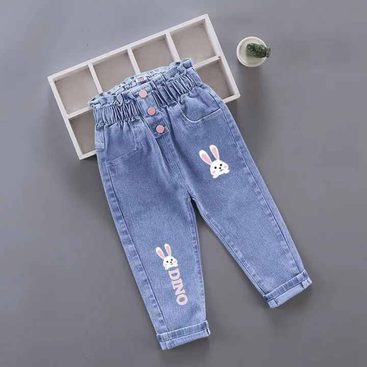 Spring%20Autumn%20New%20Girls%20High%20Waist%20Jeans%20Trousers%20Cotton%20Casual%20Baby%20Feet%20Pants%20Teenager%20Denim%20Boys%20Clothes%20-%20Image%202